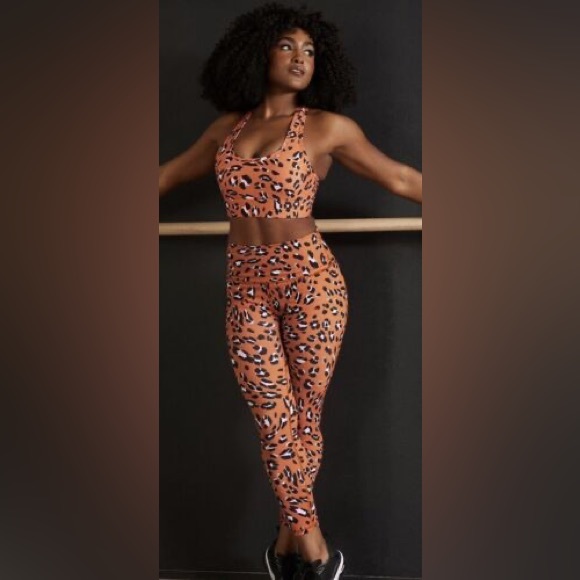 Fabletics Pants - Fabletics 2 Pc SET Animal Print Strappy Bra AND Define Leggings